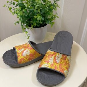 CROCS Gray Comfort Slides